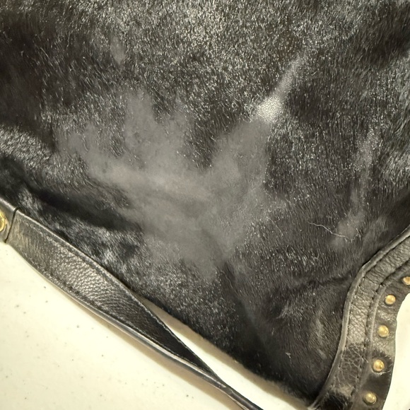 orYANY Black Leather Cow Hide Large Satchel Crossbody Handbag - Picture 16 of 16